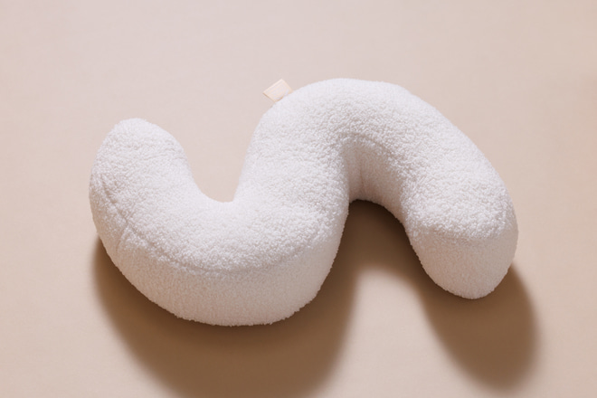 Polštář Písmeno S - Bouclé Off White