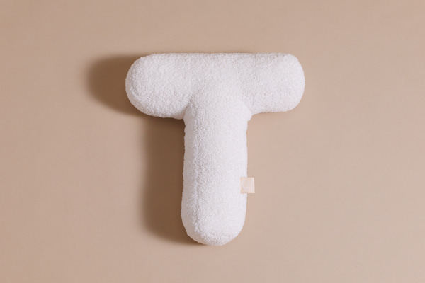 Letter Cushion T - Boho Vanilla