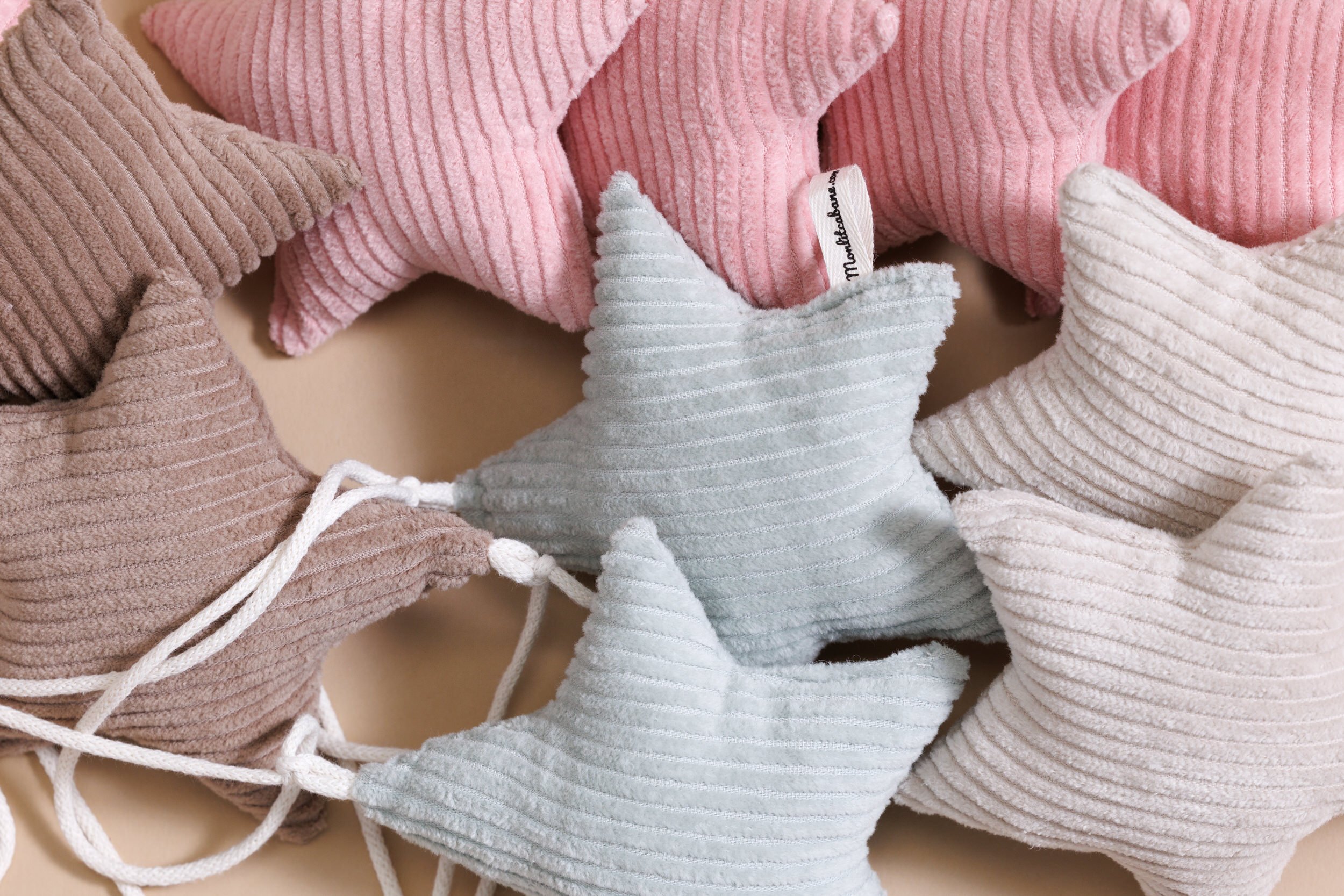 Corduroy Stars Garland Ecru Corduroy Stars Garland Ecru