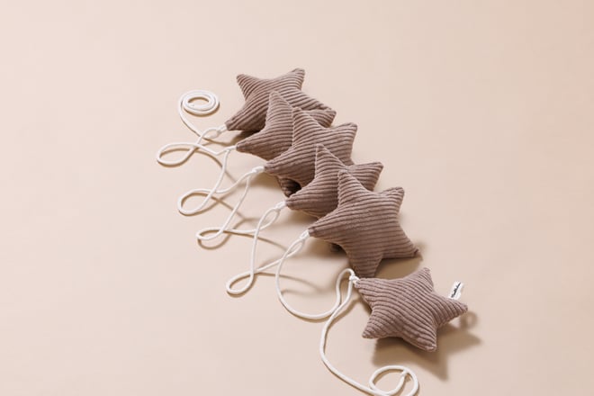 Guirnalda de Estrellas de Pana Cappuccino
