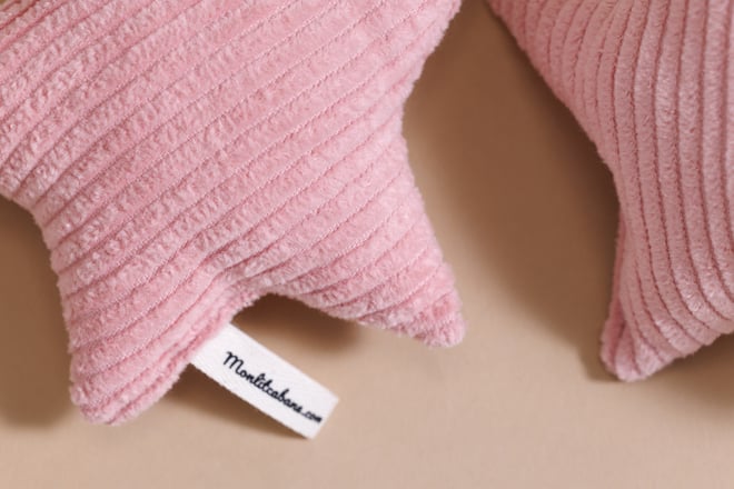 Kord-Sternen-Girlande Rosa