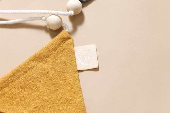 Linen Garland - Sand, Pink, White