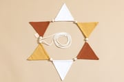 Guirlande en lin - Sable, Rose, Blanc