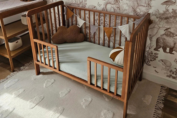 Zábrany vstupní středové pro dětskou postýlku Classic Cot 60x120 - Vintage