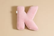 Letter Cushion K - Pink Corduroy