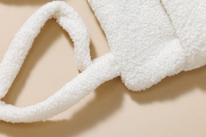Tasca per letto - Boucle Vaniglia