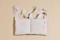 Pochette de Rangement Lit - Beige à Pois Dorés