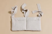 Bed Organiser - Beige & Silver Stars