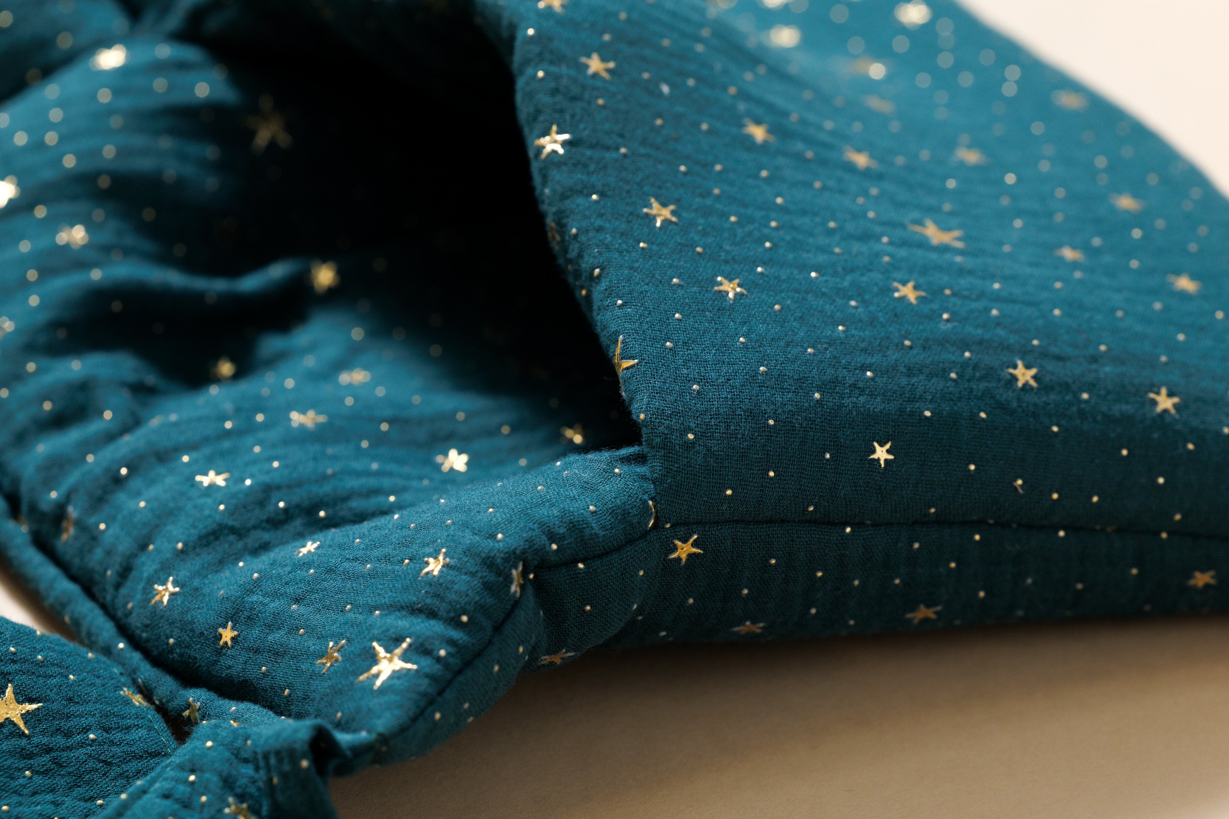 Tasca per letto - Verde Scuro con Stelle Dorate Tasca per letto - Verde Scuro con Stelle Dorate