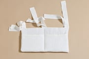 Bed Organiser - White & Gold Dots
