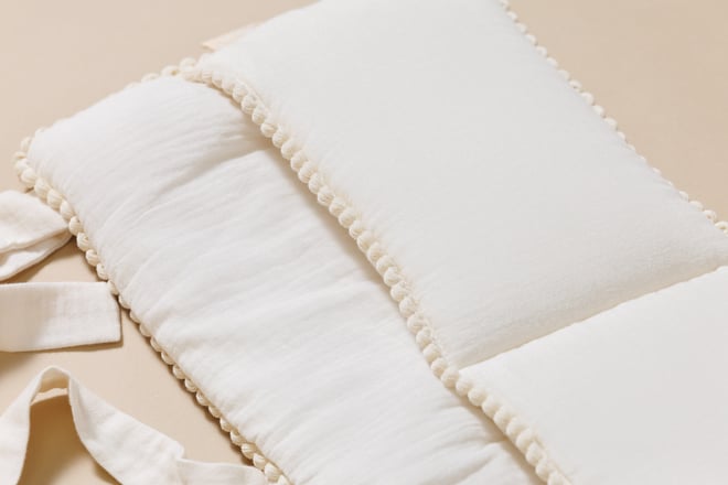 Organizador de Cama-Boho Baunilha