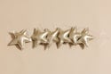 Eco Leather Star Garland - Gold