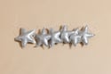 Guirlande Étoiles en cuir éco - Argent
