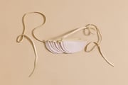 Ghirlanda in Lino - Rosa Cipria e Oro