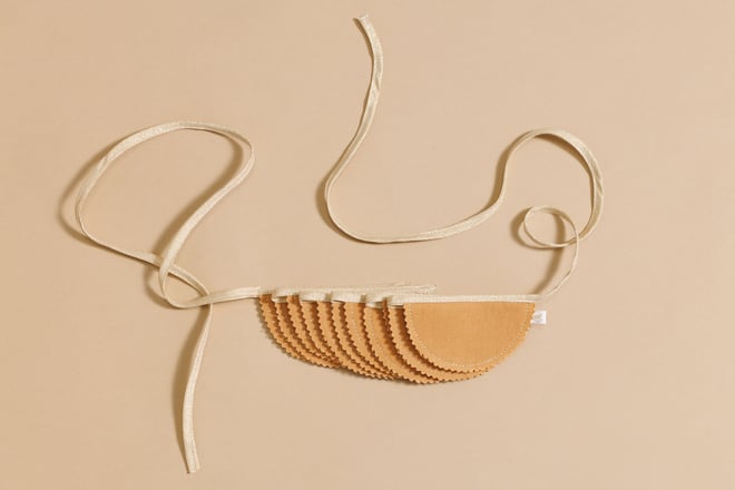 Caramel and Gold Linen Garland