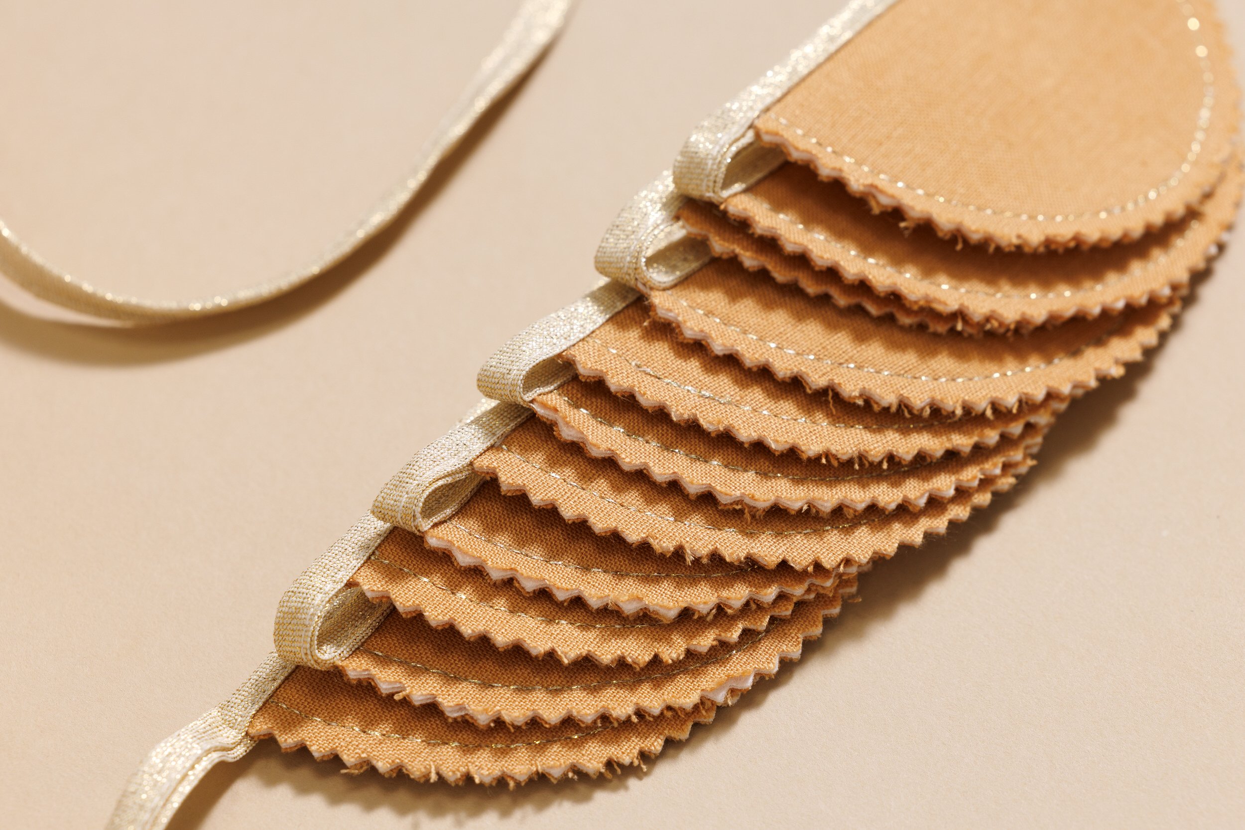 Caramel and Gold Linen Garland Caramel and Gold Linen Garland