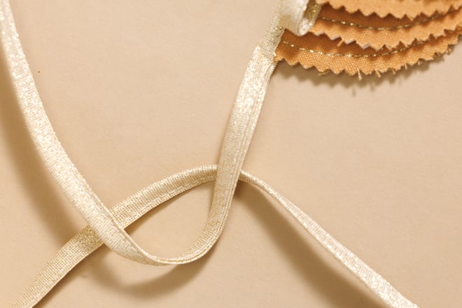 Caramel and Gold Linen Garland