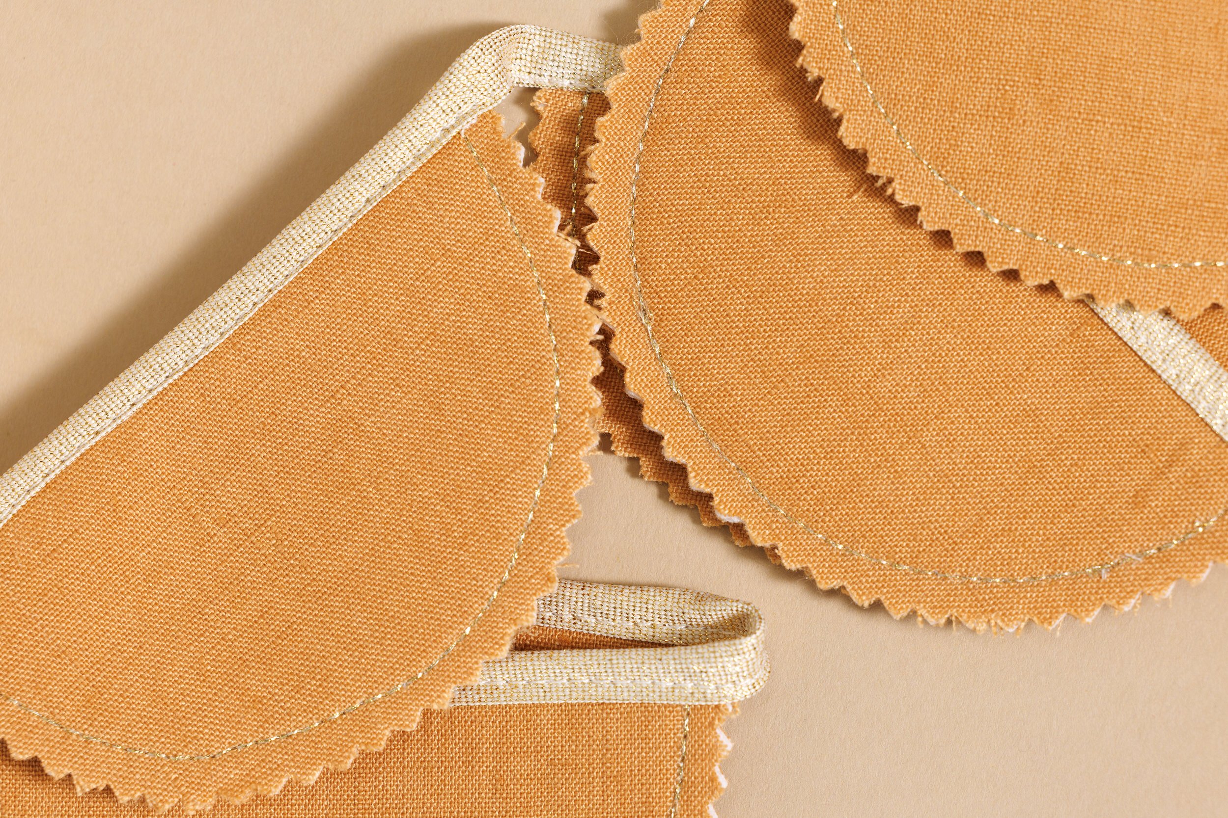 Caramel and Gold Linen Garland Caramel and Gold Linen Garland