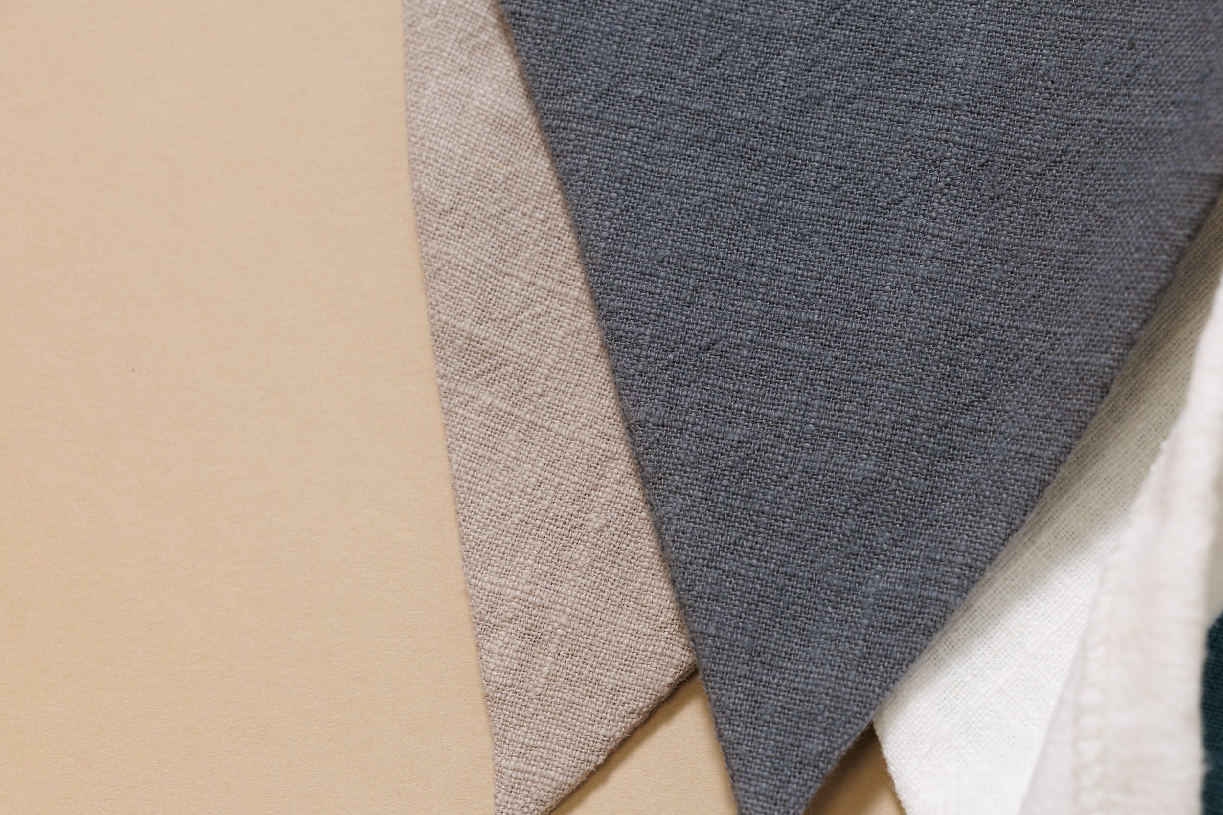 Linen Garland - Sand, Blue, White Linen Garland - Sand, Blue, White