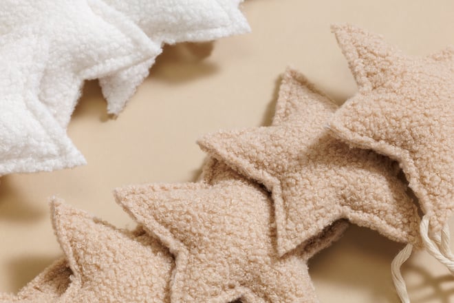 Guirnalda de Estrellas Bouclé - Vainilla