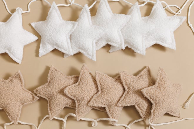 Grinalda de Estrela Boucle - Chocolate