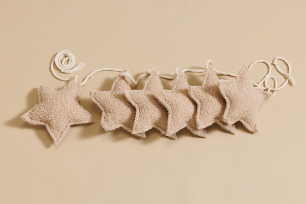 Boucle Stars Garland - Chocolate