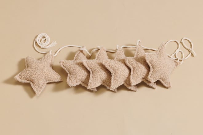 Guirnalda de Estrellas Bouclé - Chocolate