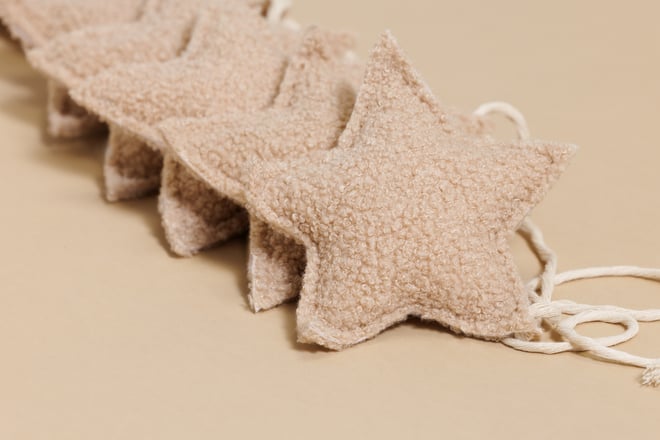 Guirnalda de Estrellas Bouclé - Chocolate