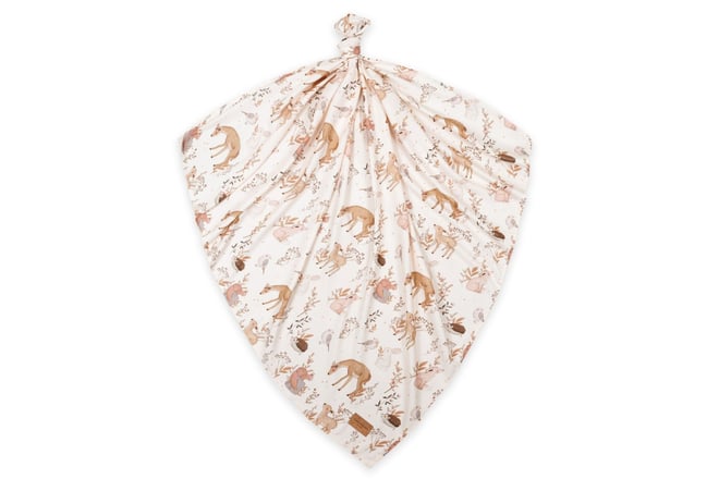 Mussola XL di bambù Forest Friends Beige