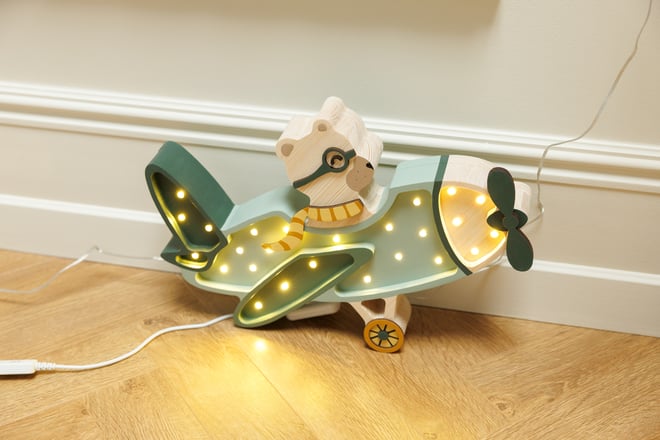 Lampada Little Lights Aereo Vintage Kaki LED