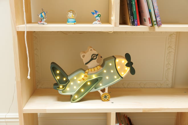 Lampada Little Lights Aereo Vintage Kaki LED
