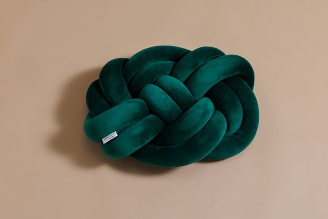 Cojín Nudo Verde