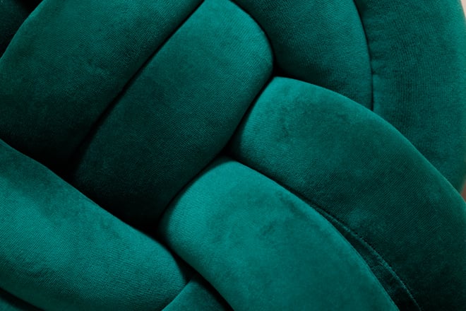 Cojín Nudo Verde