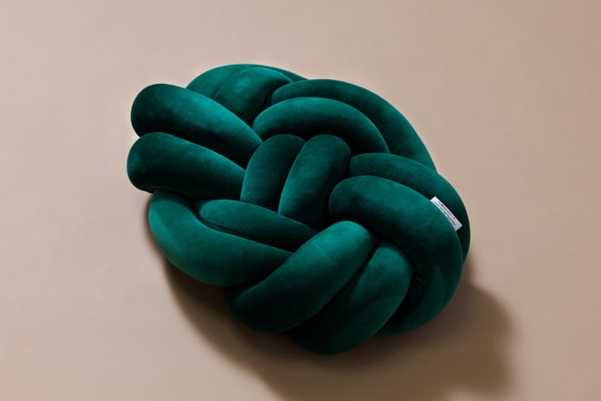 Cojín Nudo Verde