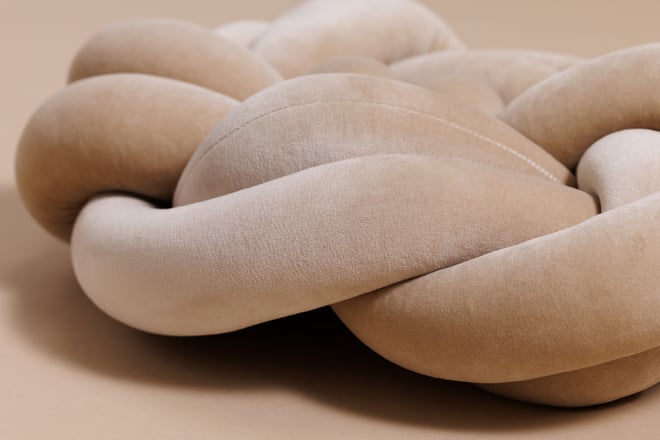 Coussin Noeud Cappuccino