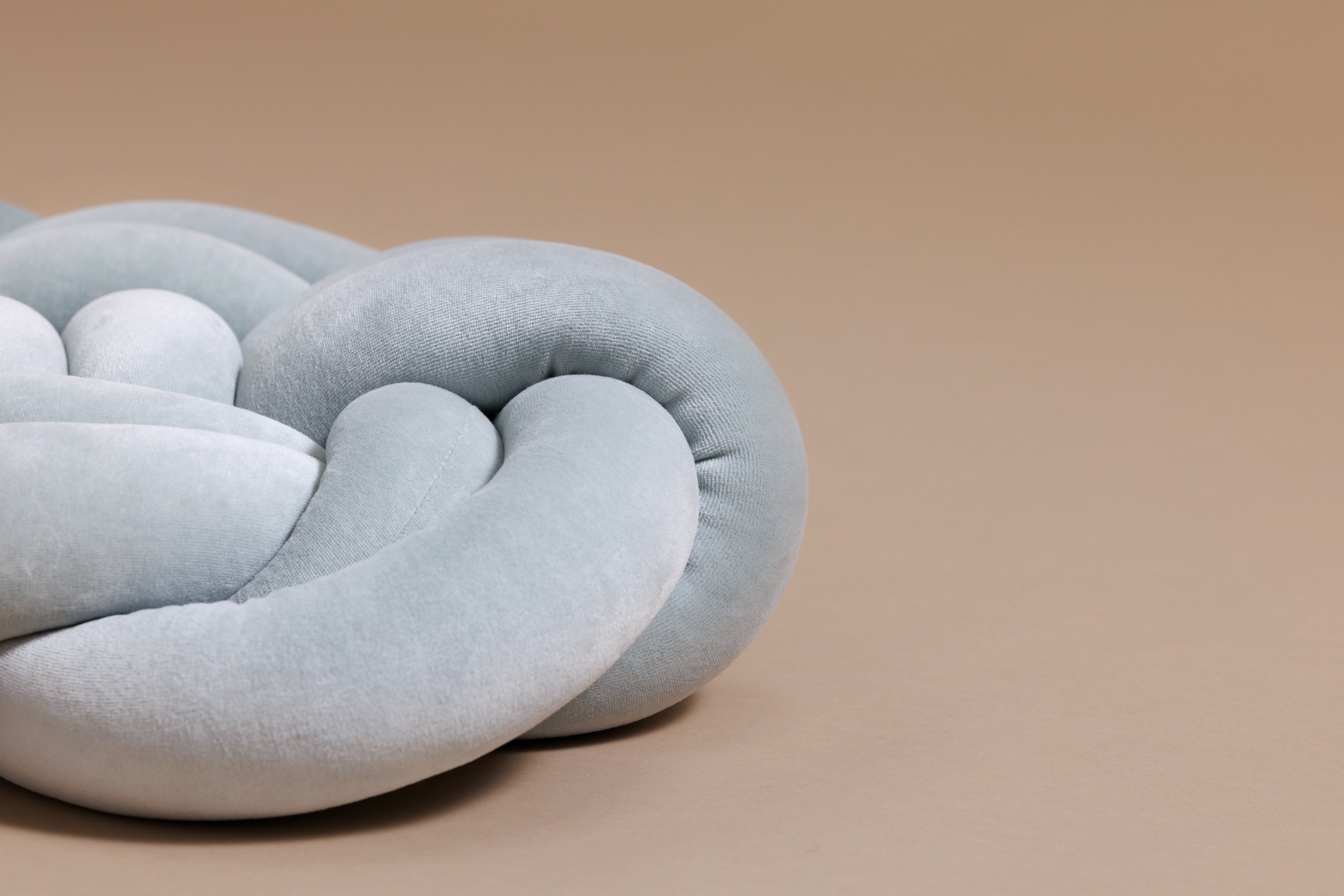Coussin Noeud Vert Sauge Coussin Noeud Vert Sauge