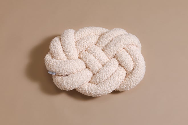 Almofada de Nó Bouclé