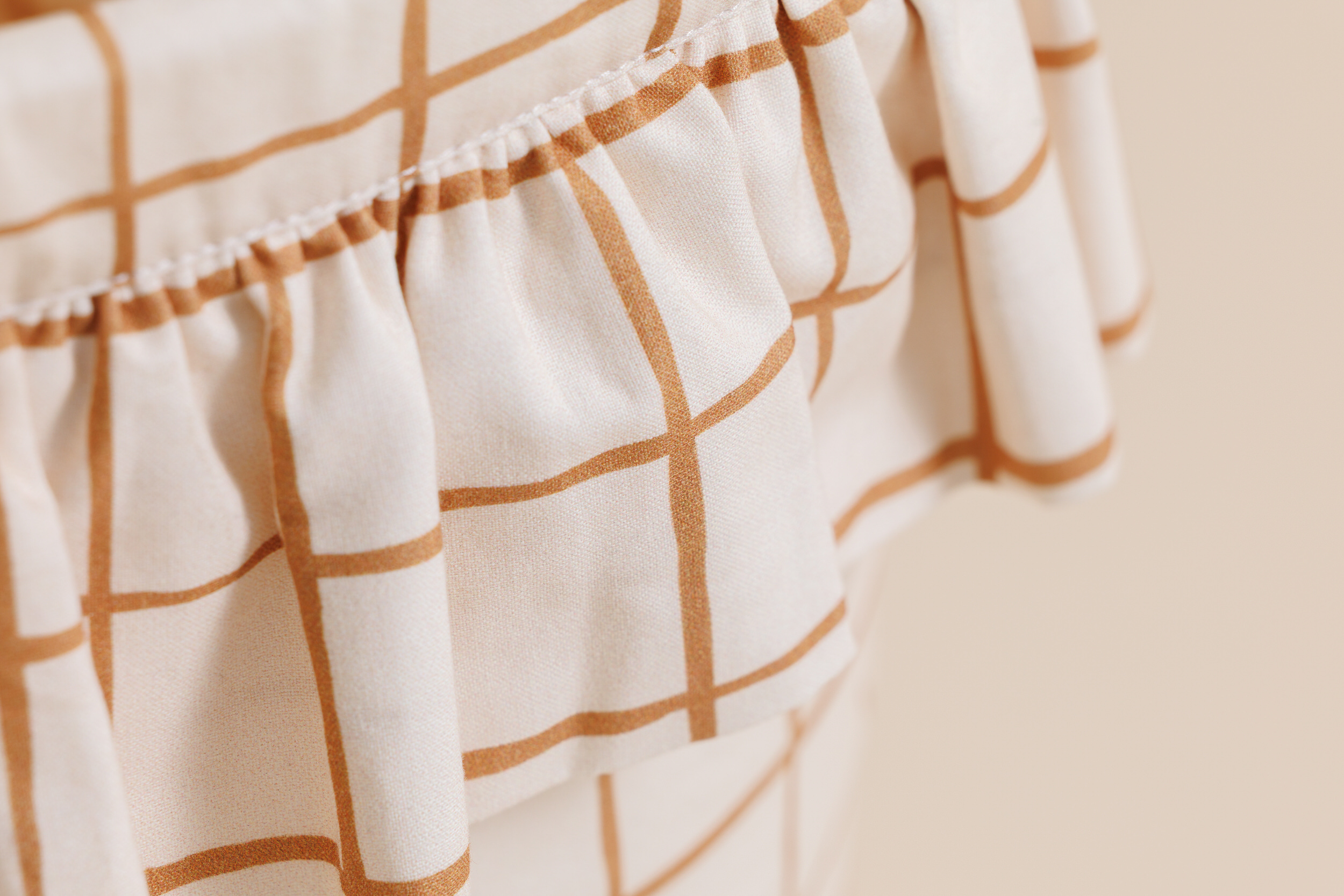 - Panier de Rangement Vichy Caramel - list: Beige|Orange (Mon Lit Cabane) - Image 6