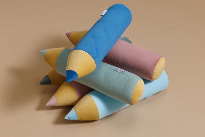 Coussin Crayon Menthe