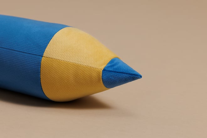 Bleistiftkissen - Ozeanblau