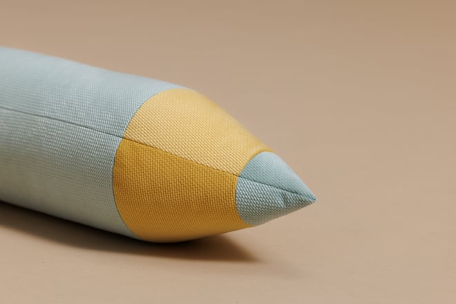 Coussin Crayon Menthe