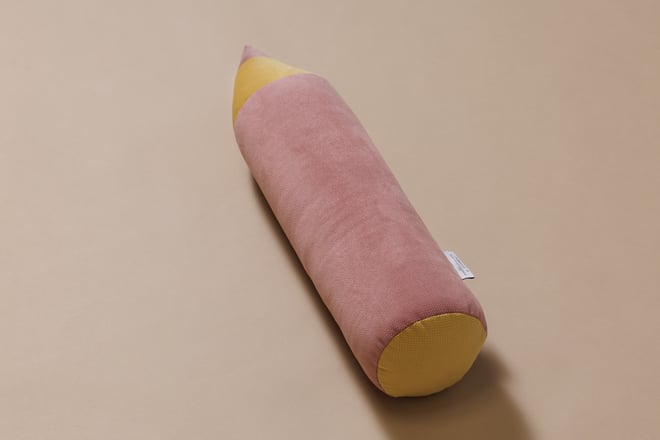 Coussin Crayon Vieux Rose