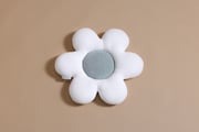 Velour Daisy Cushion - Sage Green