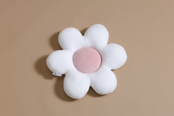 Almofada Daisy em veludo - Rosa