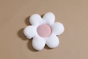 Velour Daisy Cushion - Powder Pink