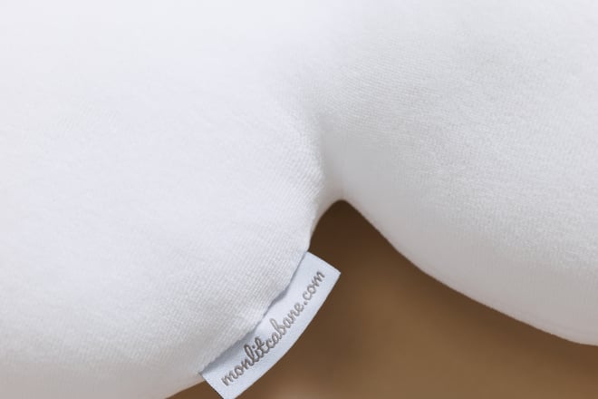 Velour Daisy Cushion - Powder Pink