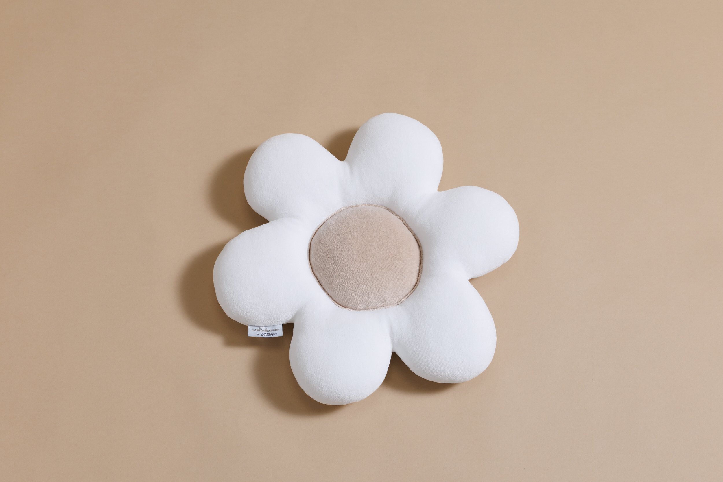 Almofada Daisy em veludo - Bege Almofada Daisy em veludo - Bege