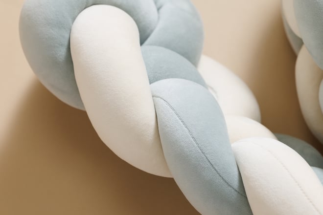 Contorno de Cama 4 cordas - Verde Sálvia i Amêndoa
