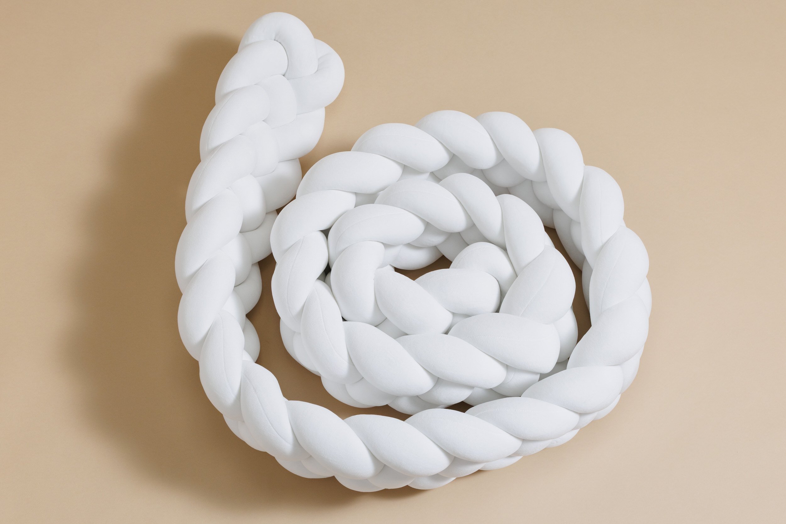 White Bed Bumper - 4 Ropes White Bed Bumper - 4 Ropes