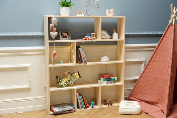 Samt-Dreiecksgirlande in Creme und Rosa